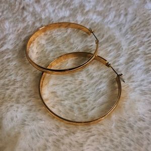 Gold hoop earrings